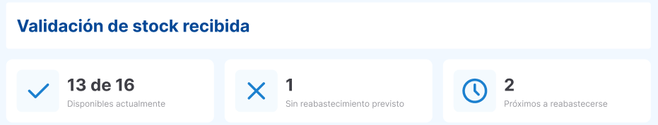 info items disponibles