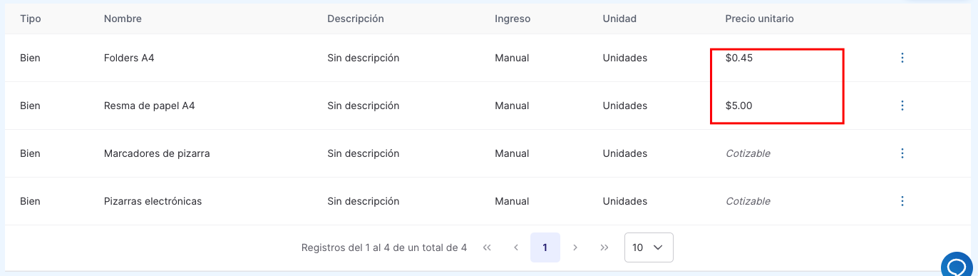 productos precio fijo