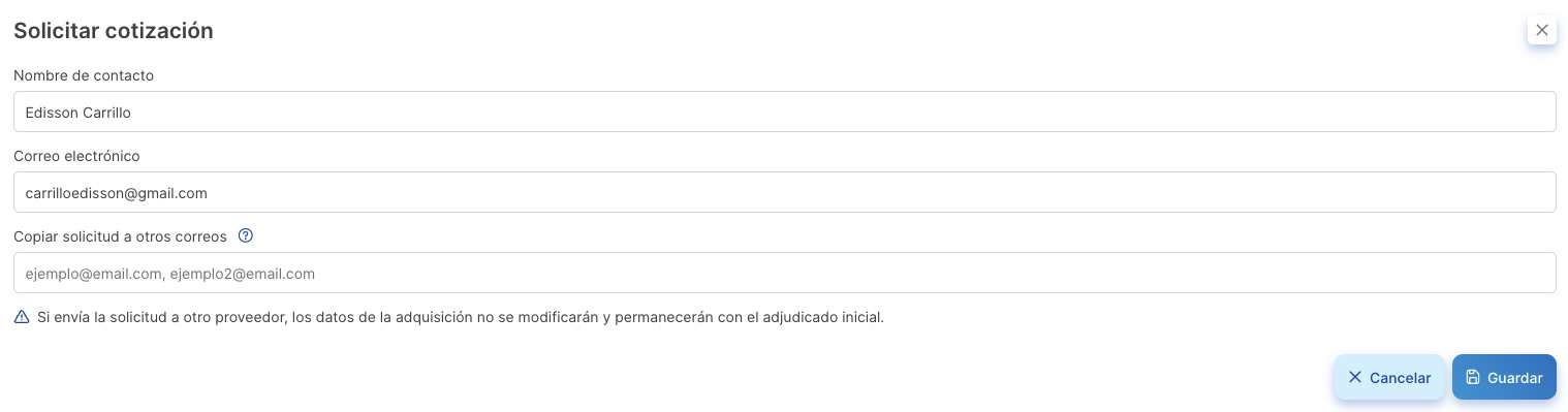 formulario solicitud cotizacion