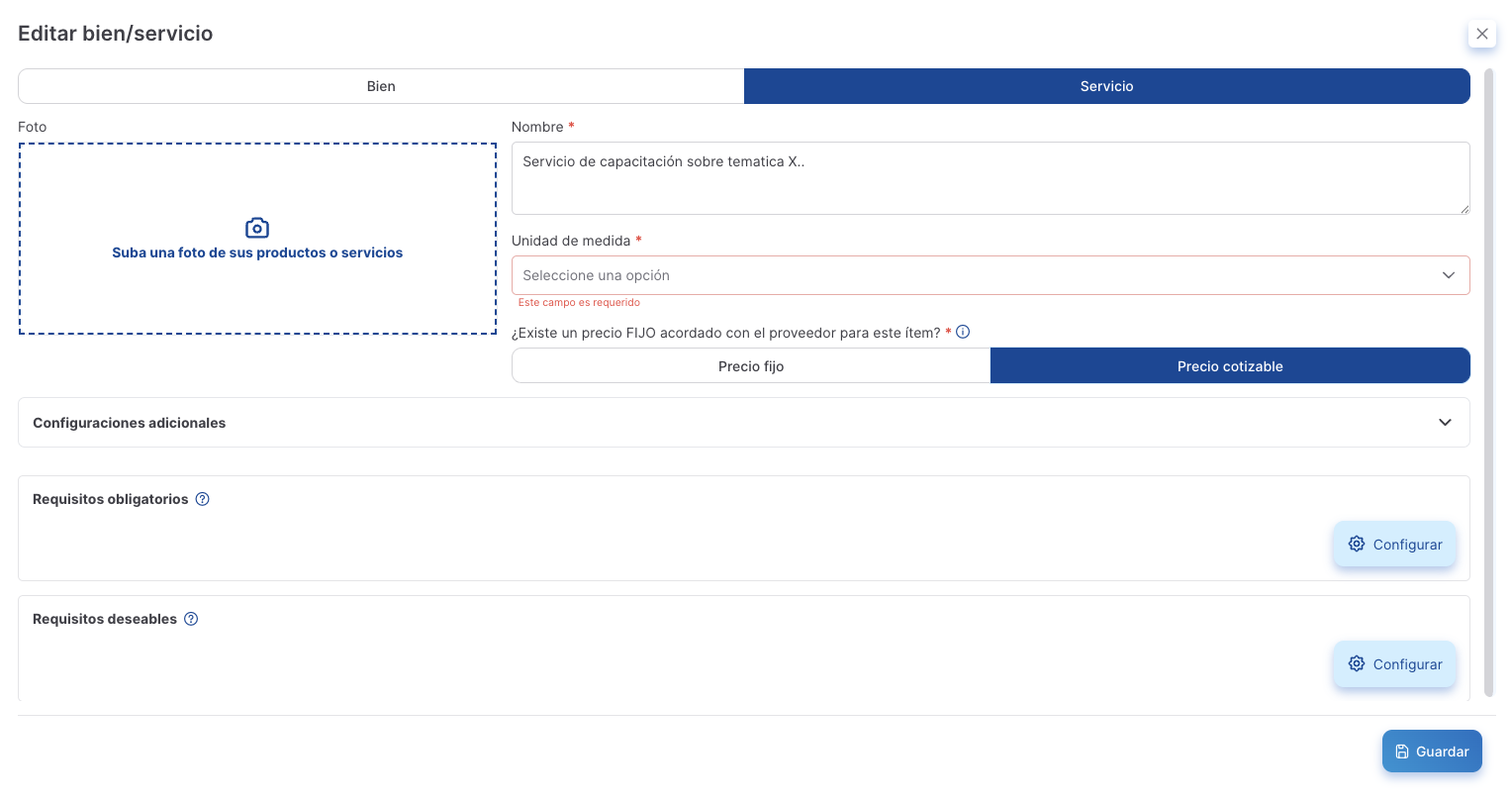 importar proveedor recurrente 7