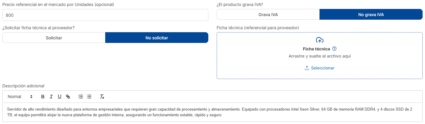 configuraciones adicionales