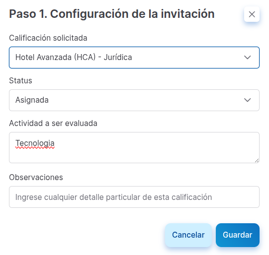 configurar invitación