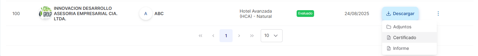 reportes de una calificacion
