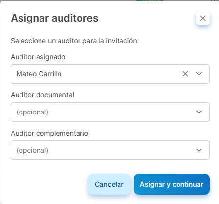 asignar auditores
