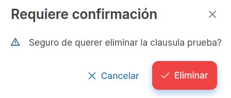 eliminar clausula