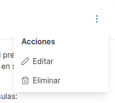 opciones de clausulas