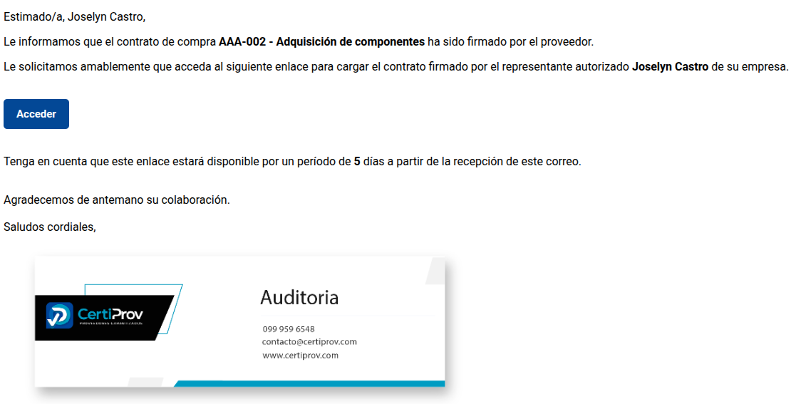 correo de delegación