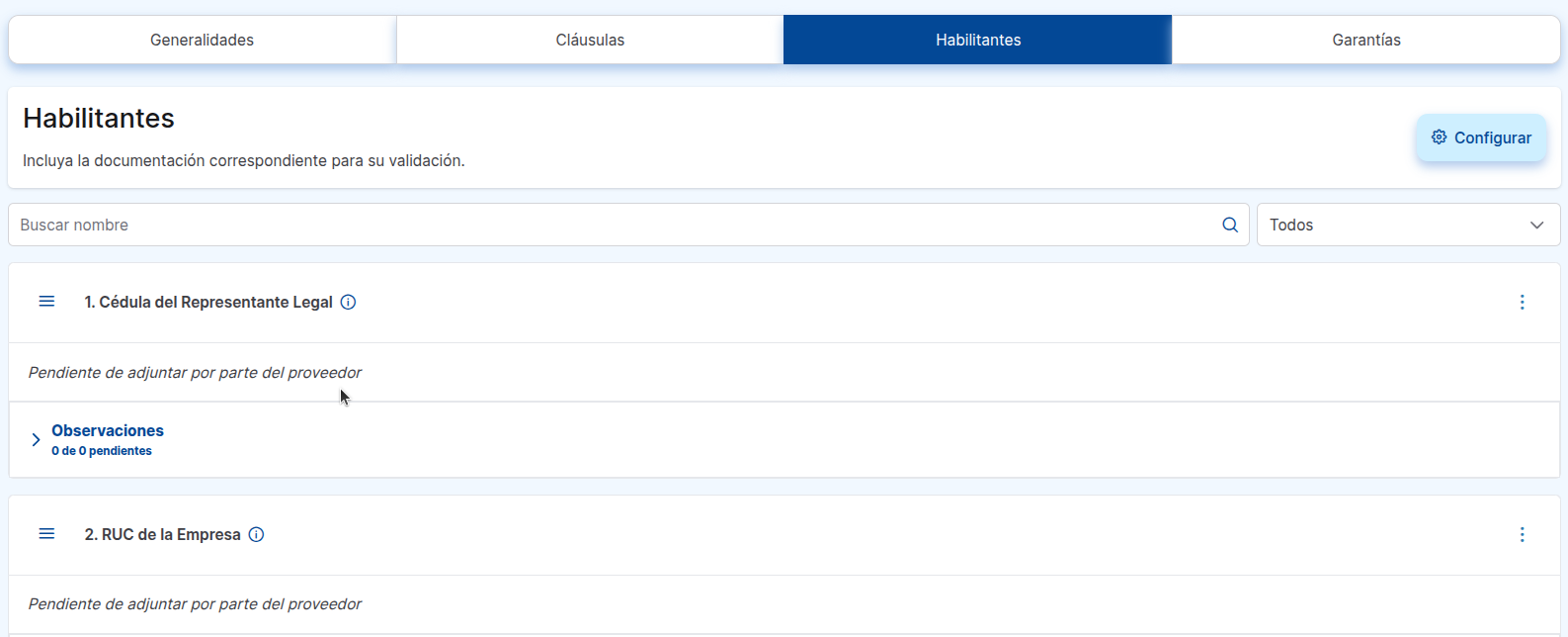 vista de habilitantes