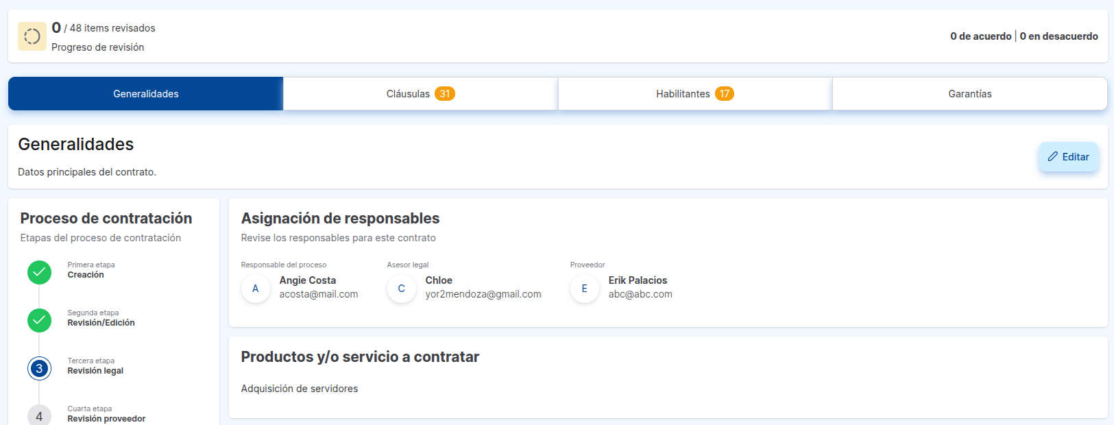 observaciones pendientes revisión