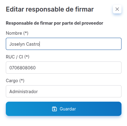 agregar responsable