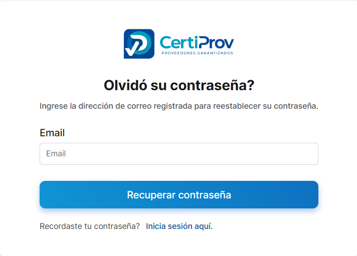 recuperar contraseña